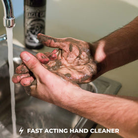 EAGLE GRIT silica micro-scrub texture close-up showing gentle abrasives