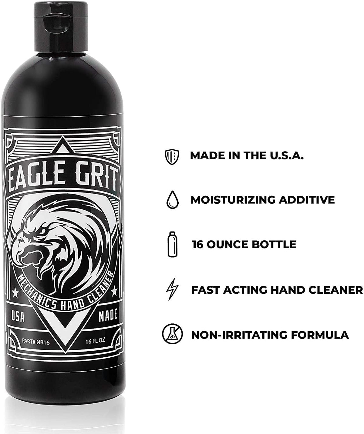 Eagle Grit close-up texture highlights silica micro-scrub for effective cleaning