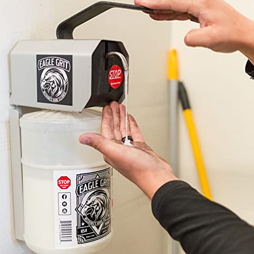EAGLE GRIT product placed in workshop demonstrating convenient refill