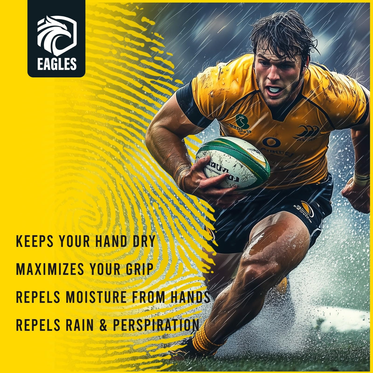 EAGLES next to a hand for scale showing portable convenience benefit