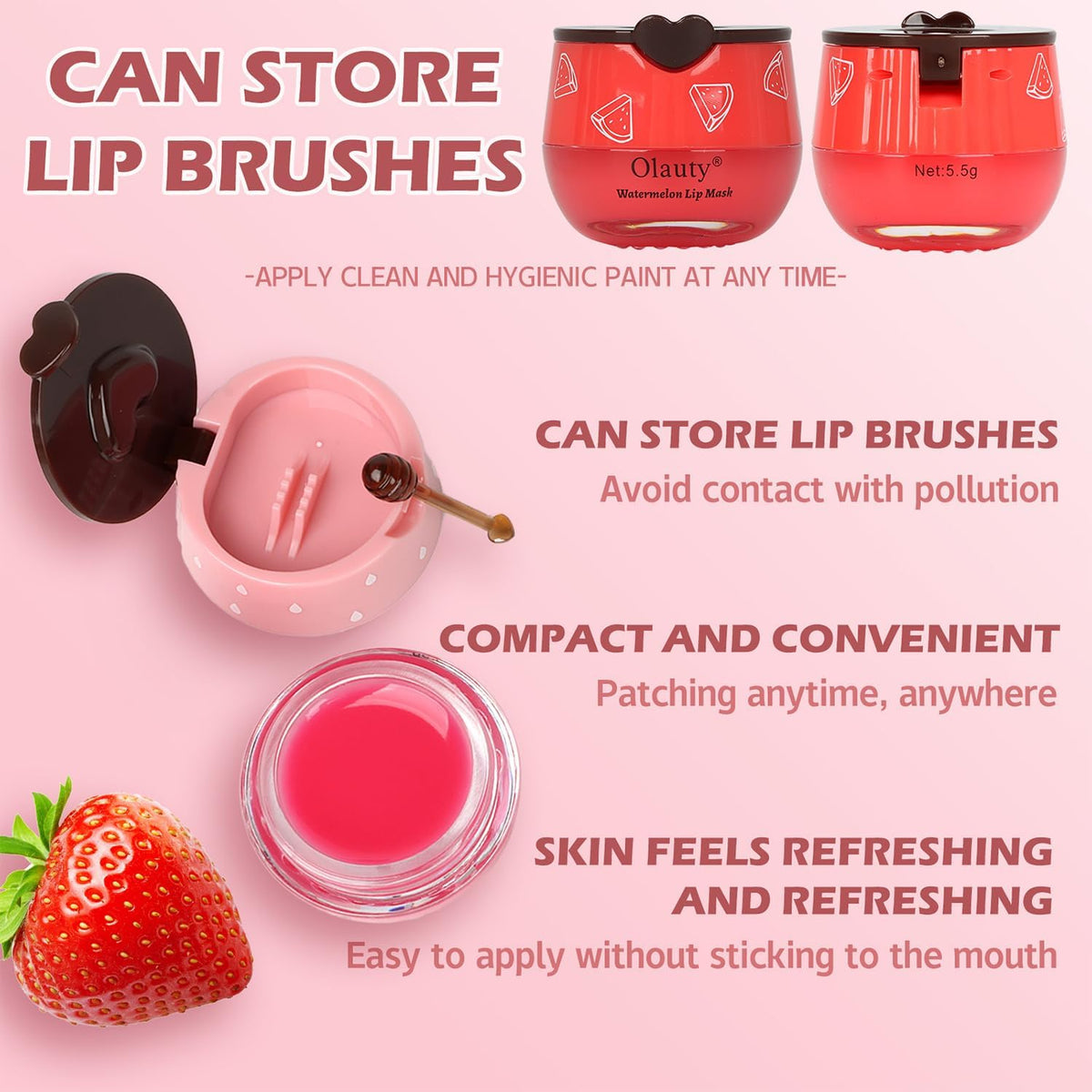 Eakroo honey pot on nightstand conveying overnight lip mask convenience