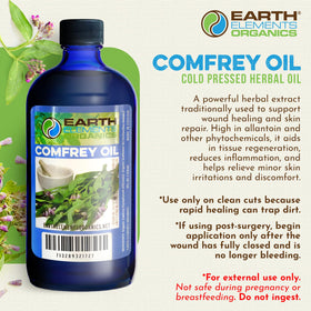 Earth Elements Organics oil texture close-up showing light absorption benefit for skin