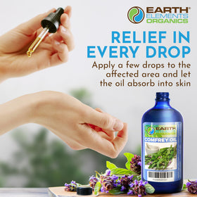 Earth Elements Organics bottle on bathroom shelf showing everyday skincare routine benefit
