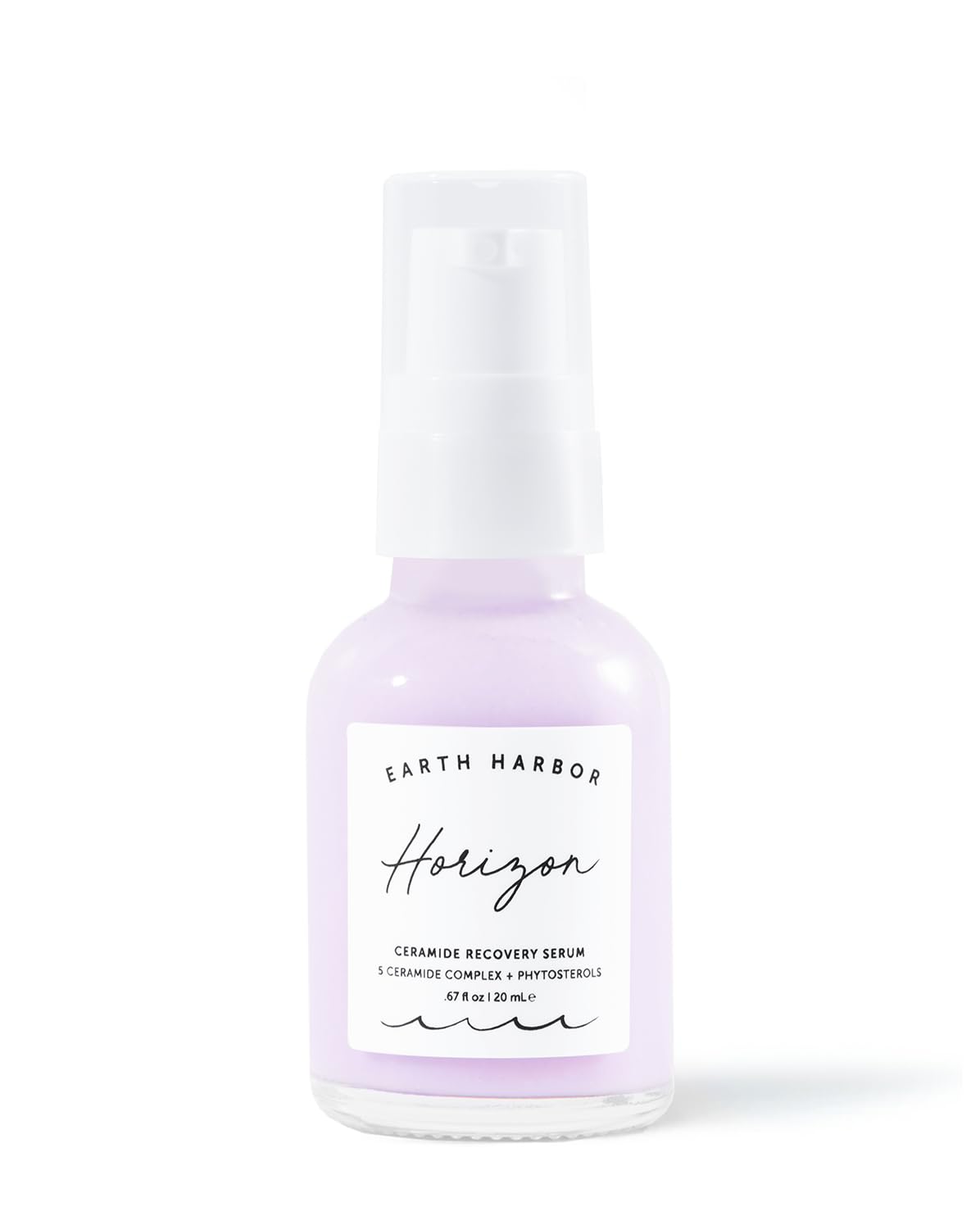 Earth Harbor front packaging showcasing HORIZON serum and benefits