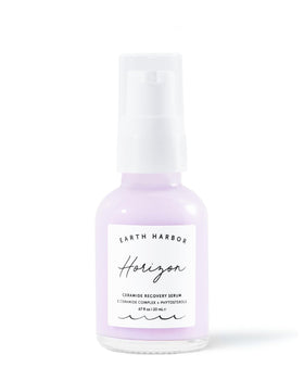 Earth Harbor front packaging showcasing HORIZON serum and benefits