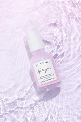 Earth Harbor serum being applied to skin for immediate hydration benefit
