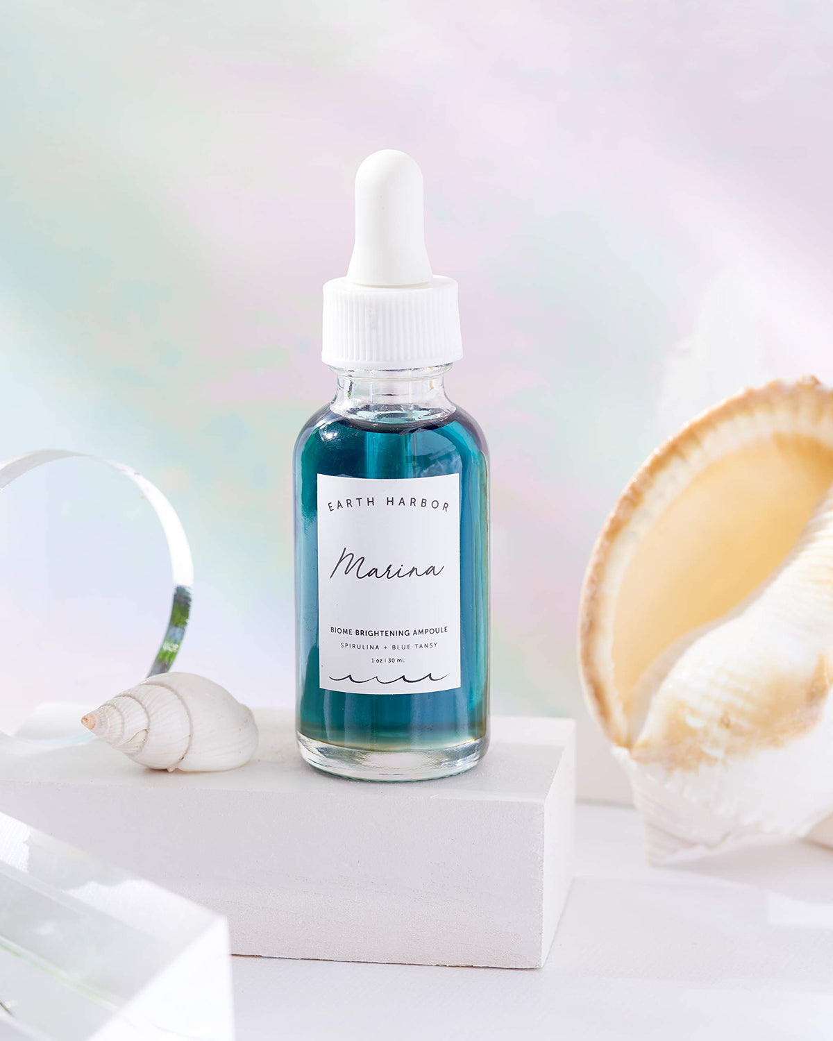 Earth Harbor botanical ingredients flatlay illustrating natural actives