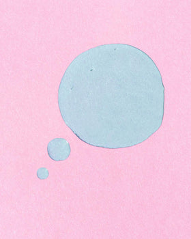 Earth Harbor serum drop on fingertip showing lightweight texture