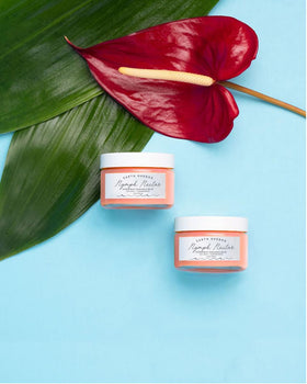 Earth Harbor close-up balm texture revealing creamy finish and moisturizing appearance