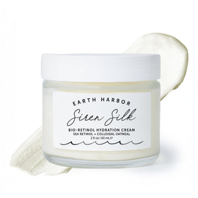 Earth Harbor front jar showing label and elegant packaging for hydration