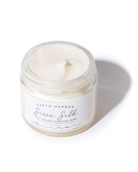 Earth Harbor cream texture close-up displaying whipped, absorbent formula