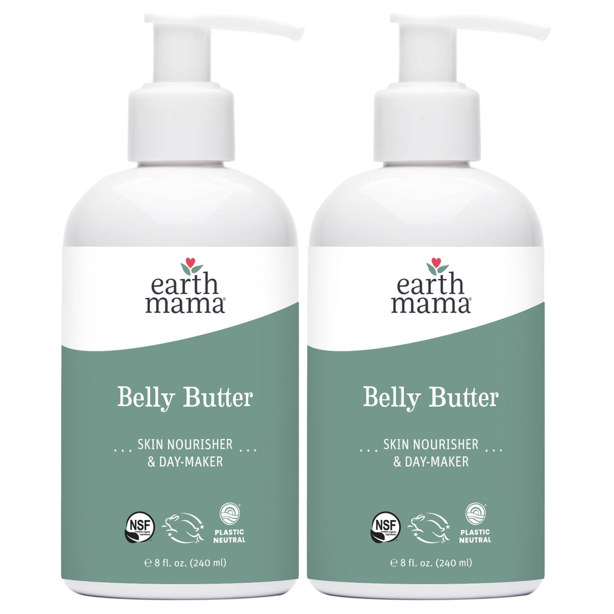 Earth Mama belly butter front packaging showing product and benefits