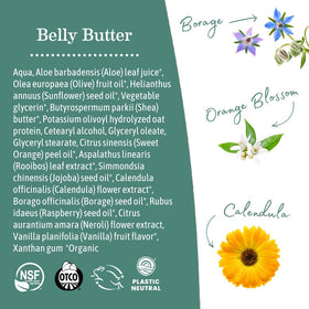 Earth Mama belly butter open showing creamy texture and deep moisture