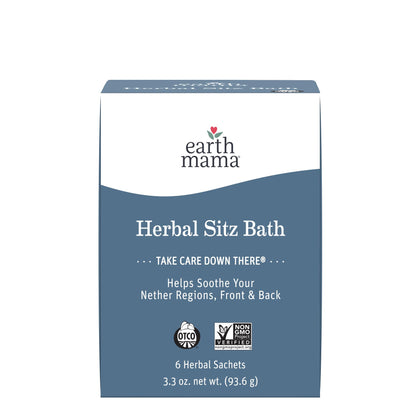 Earth Mama front packaging showing sachets and benefits