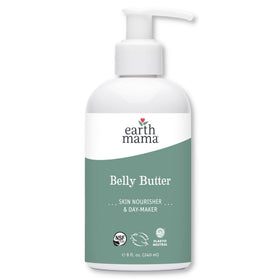 Earth Mama front packaging showing jar and clear label benefits