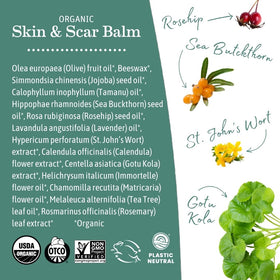 Earth Mama label close-up highlighting organic certification and ingredients
