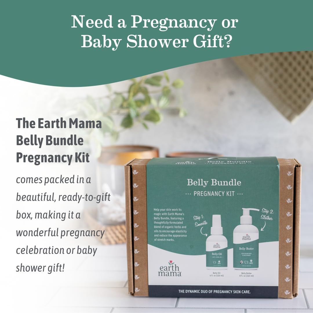 Earth Mama used in a maternity self-care routine for daily nourishment