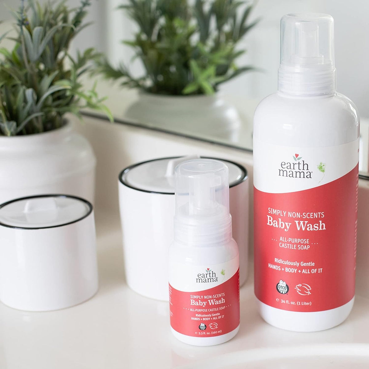 Earth Mama two-pack stacked to display refill bundle and storage convenience