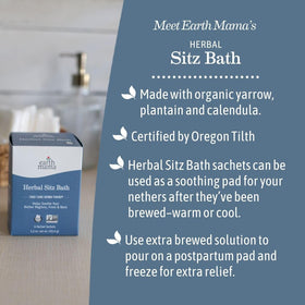 Earth Mama poured into peri bottle for targeted postpartum cleansing