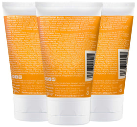 Earth Science close-up of scrub texture highlighting fine apricot particles for gentle exfoliation