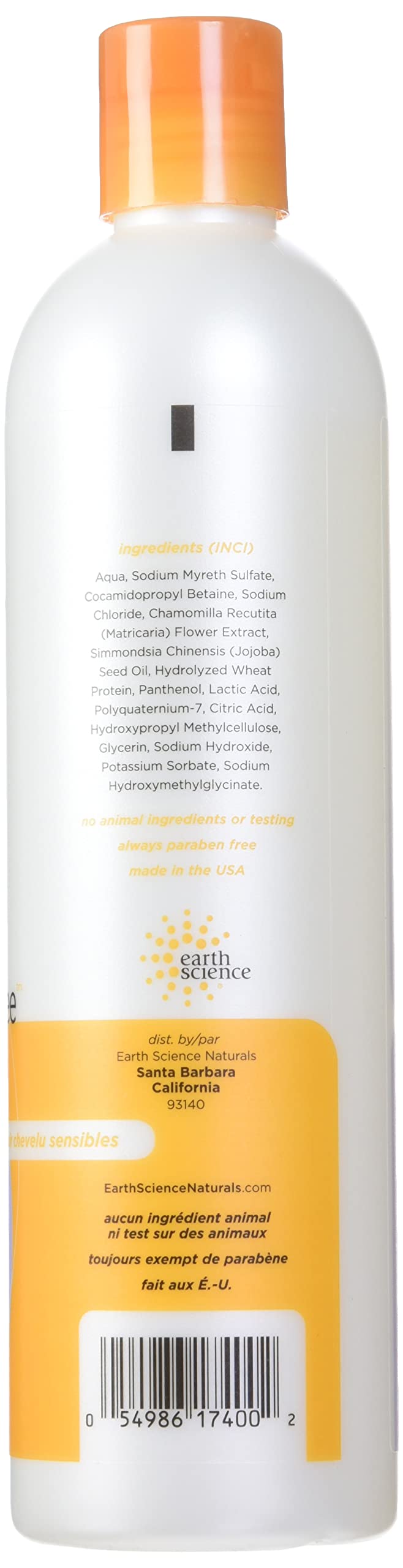 Earth Science creamy lather close-up demonstrating gentle cleansing and slip