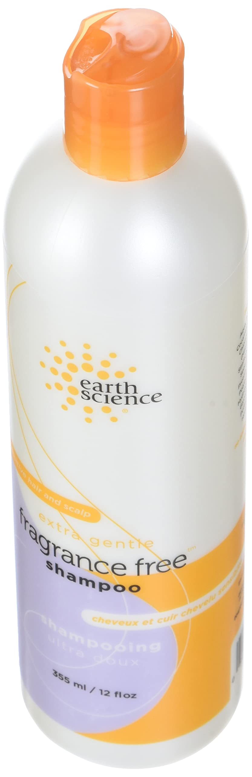 Earth Science shampoo on bathroom shelf lifestyle scene indicating everyday convenience
