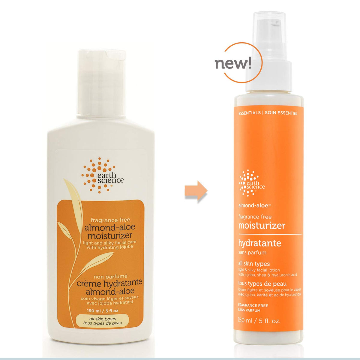 Earth Science creamy lotion texture closeup highlighting smooth absorption benefit
