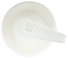 Earth Therapeutics creamy texture in palm illustrating smooth, nourishing oil-to-milk feel