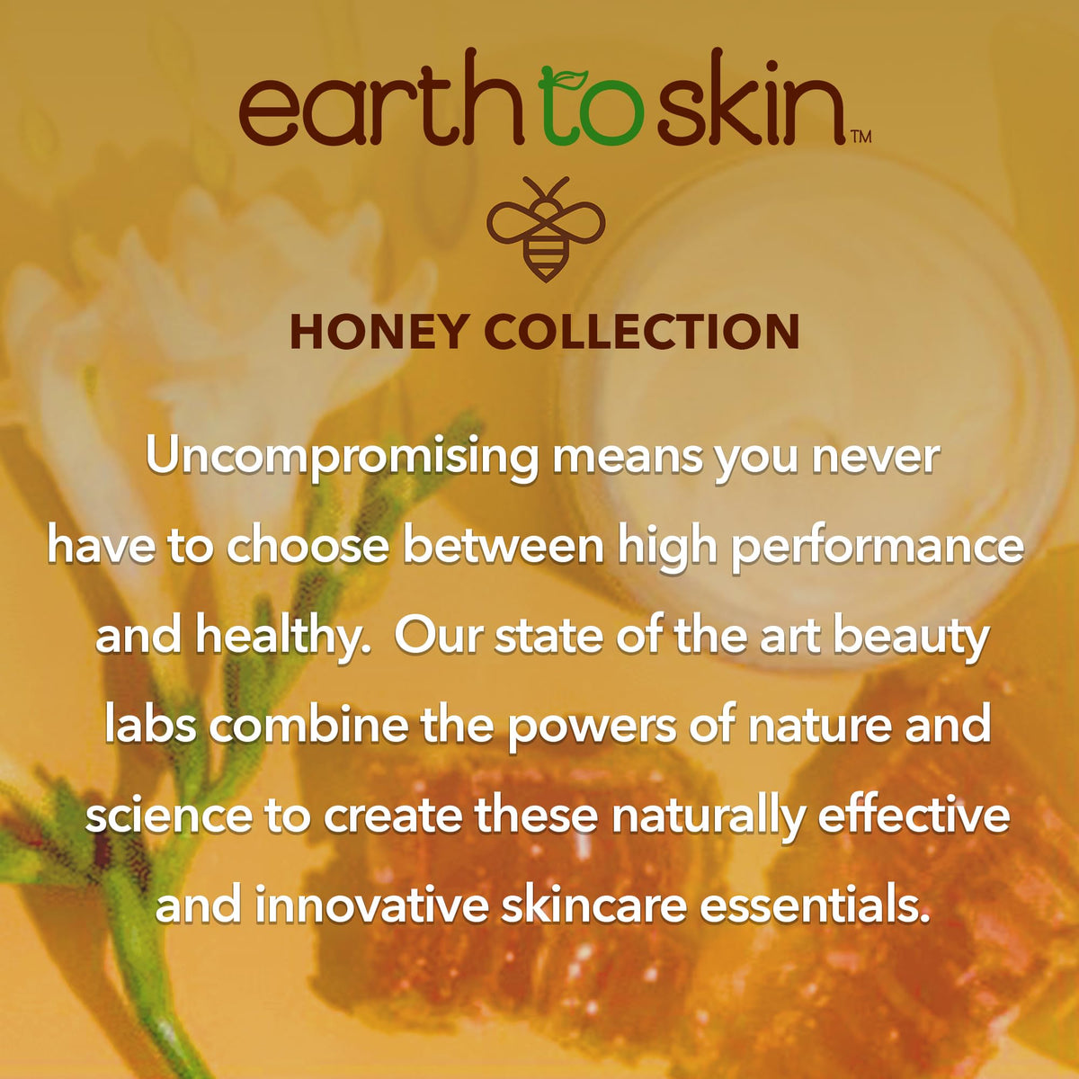 Earth To Skin ingredients label highlighting manuka honey and glycerin