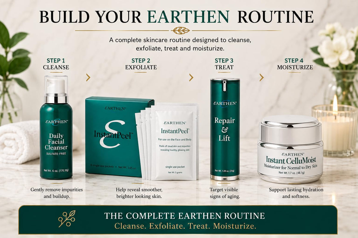 earthen brand ingredients label closeup revealing enzyme-based formula transparency