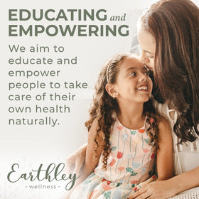 Earthley Wellness lymphatic cream on bathroom counter as part of daily routine benefit