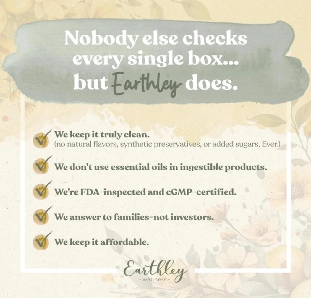 Earthley Wellness lymphatic cream label detail highlighting clean-ingredient benefit