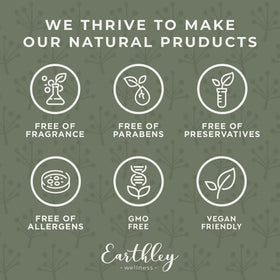 Earthley Wellness lymphatic cream staged with calendula and burdock to show natural sourcing benefit