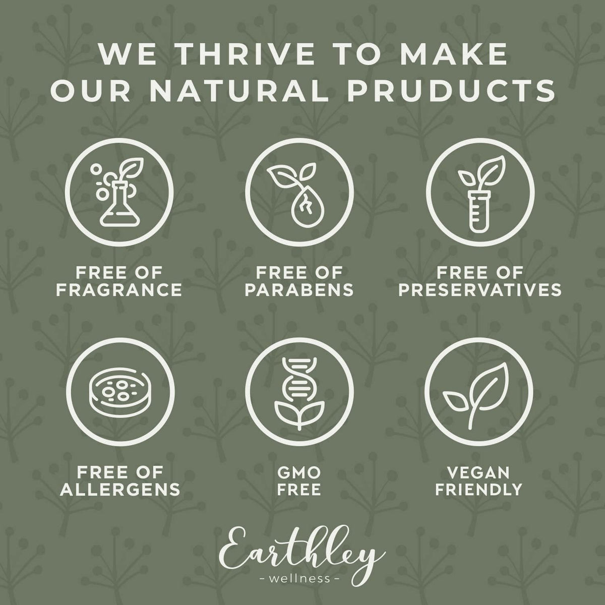 Earthley Wellness jar beside other bottles showing product scale and portability