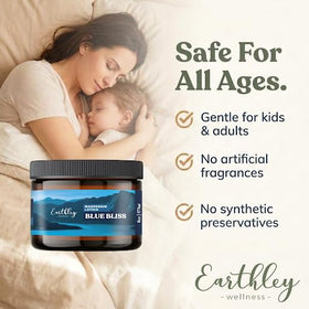 Earthley Wellness lotion on hand being applied for smooth skin hydration