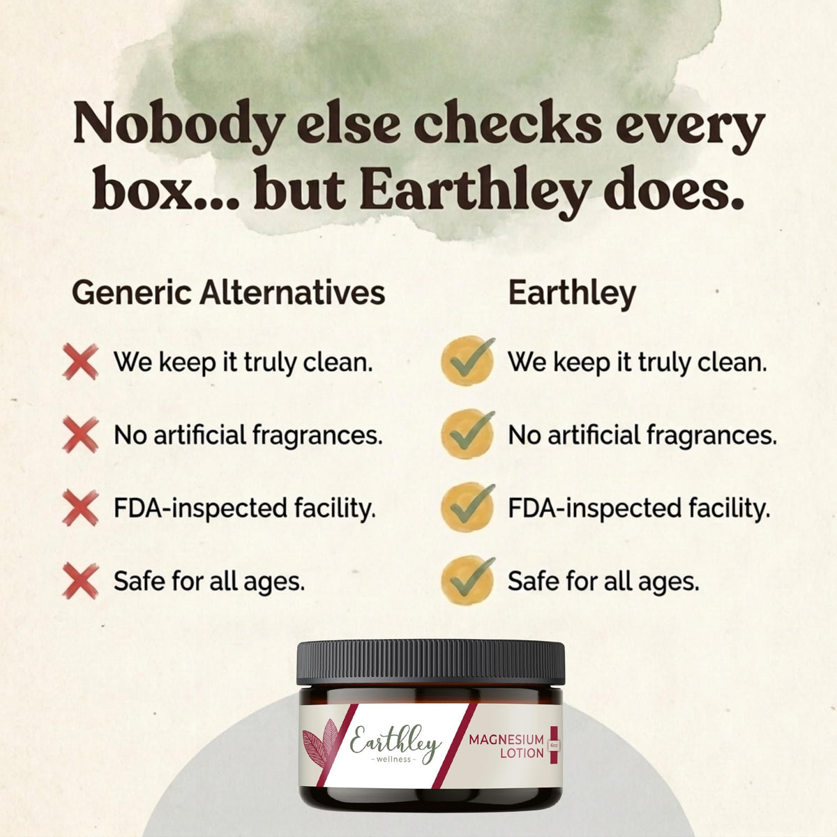 Earthley Wellness recyclable packaging close-up emphasizing eco-friendly commitment