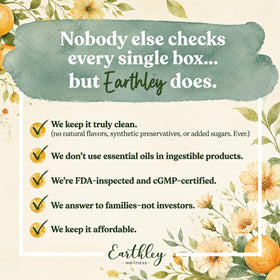 Earthley Wellness lotion next to ruler showing 6oz size and portable scale
