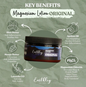 Earthley Wellness close-up of lotion texture highlighting smooth, absorbent cream