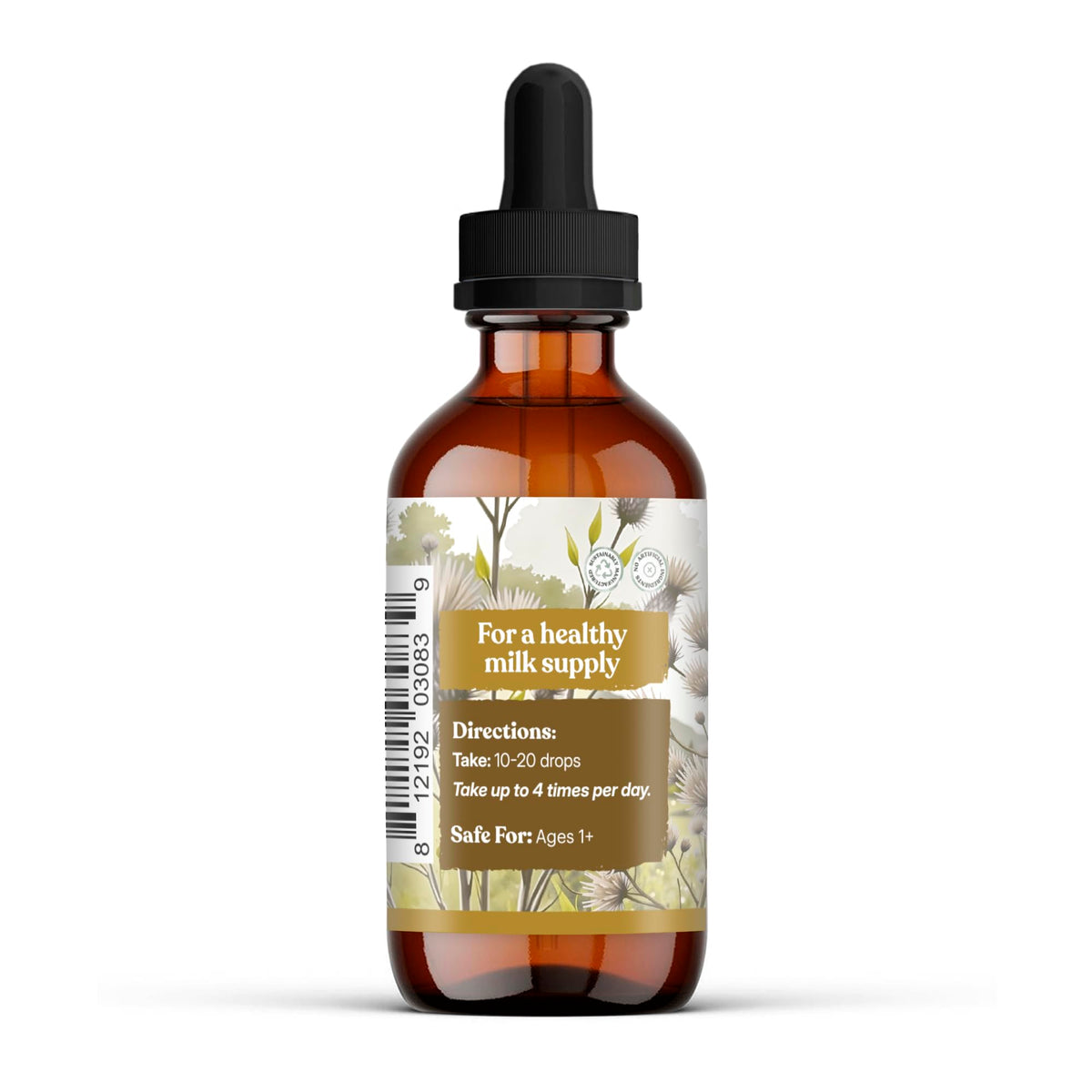Earthley Wellness bottle beside a hand to show size and portability benefit