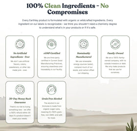Earthley Wellness packaging and box emphasizing eco-conscious presentation