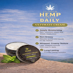 Earthly Body cream applied on hand demonstrating smoothing effect and fast-absorbing comfort