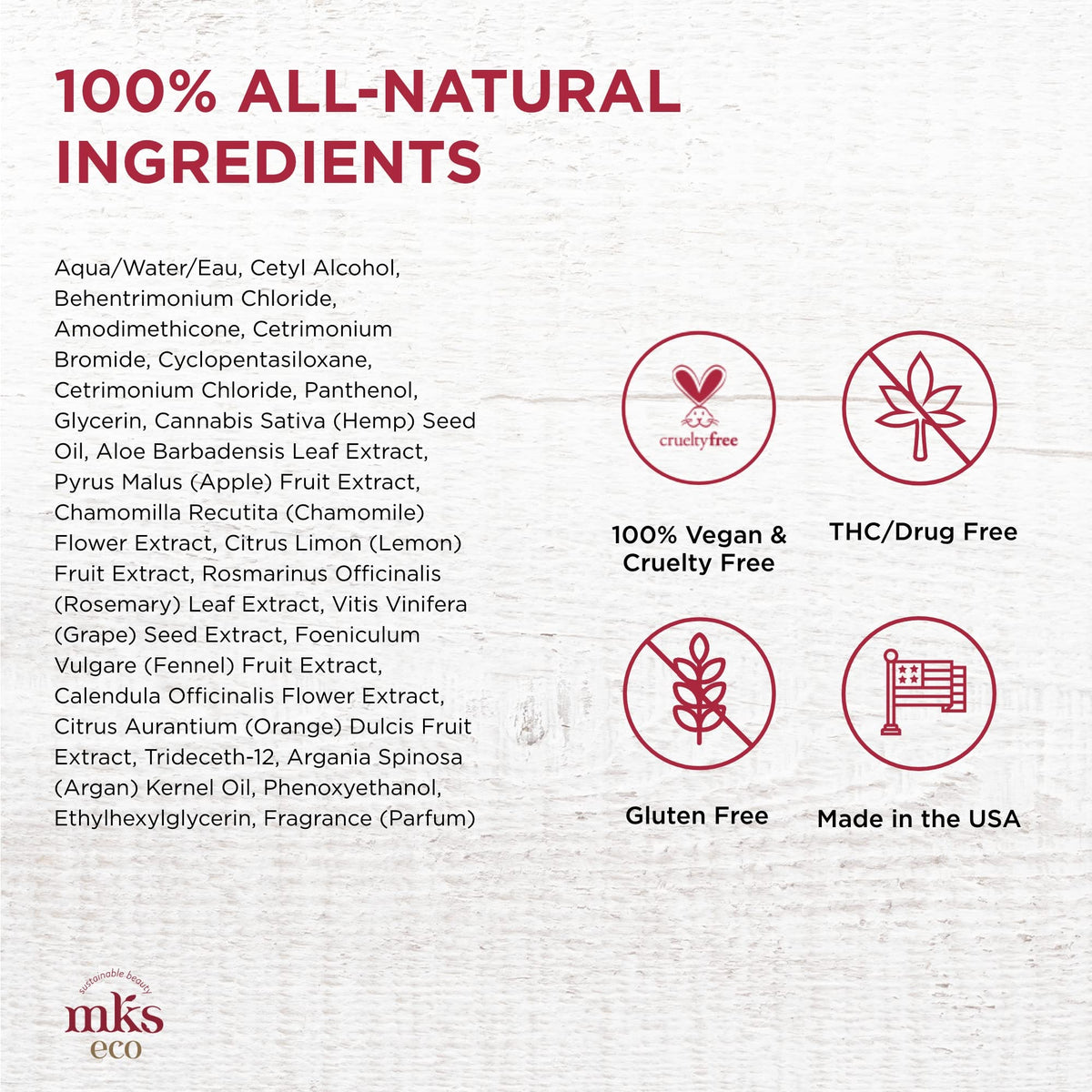 Earthly Body label close-up highlighting key ingredients and scent