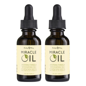 Earthly Body Miracle Oil front packaging showing bottle and label for clear identification and trust