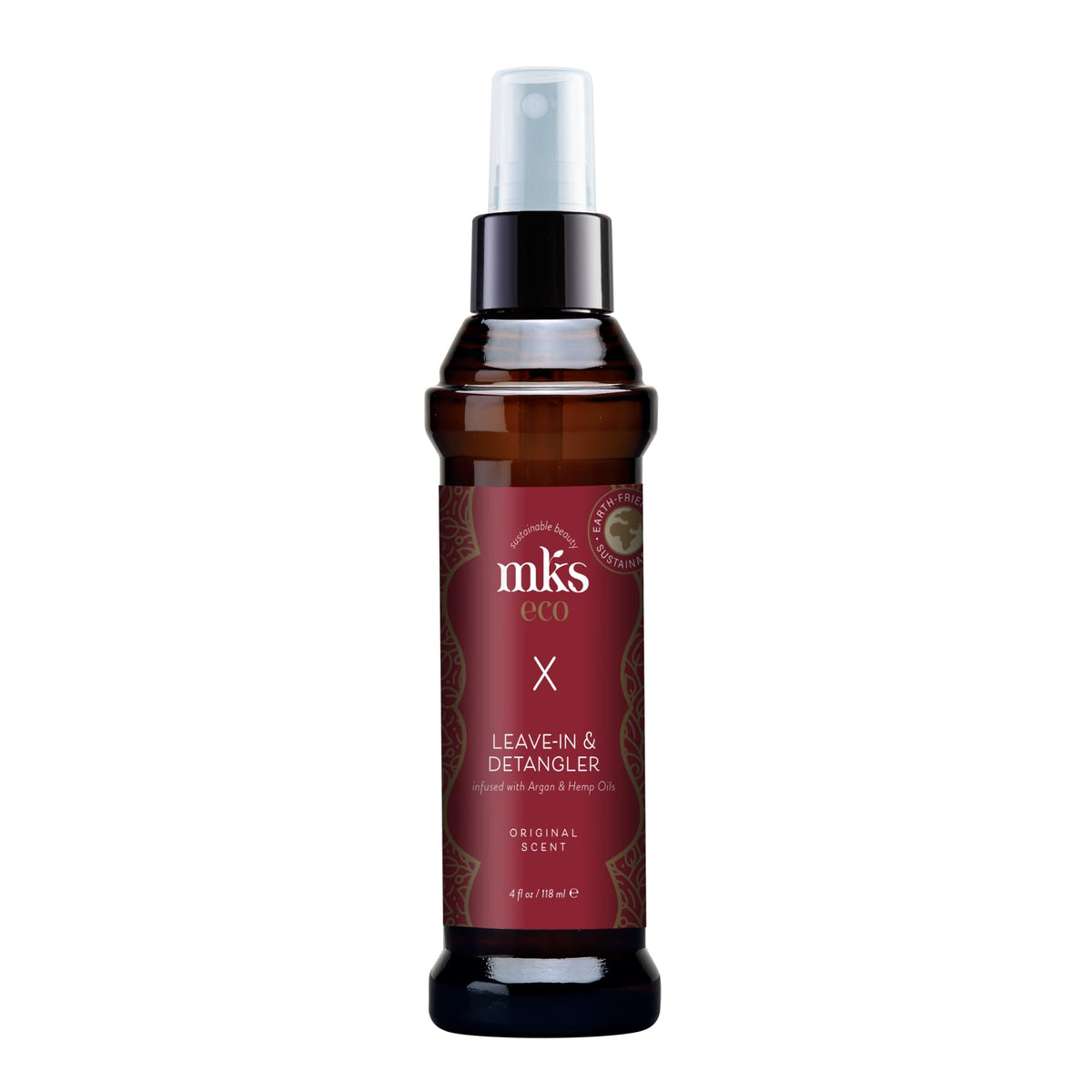 Earthly Body bottle front packaging showing branding and original scent benefit
