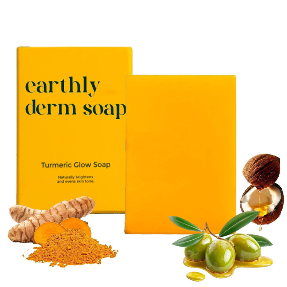 Earthly Derm front packaging showing bar and brand, clear product benefit