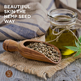 Earthly Body chamomile ingredient focus with flowers conveying soothing calming benefit