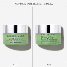 EarthsCure on bathroom counter in nighttime routine for smoother skin