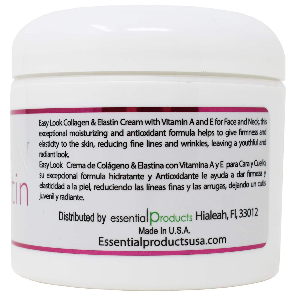 EASY LOOK jar open revealing cream inside for daily moisture