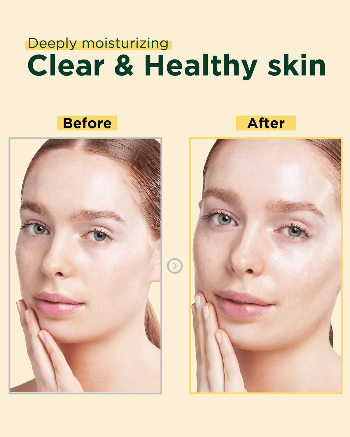 EASYDEW application by hands demonstrating even gentle patting benefit
