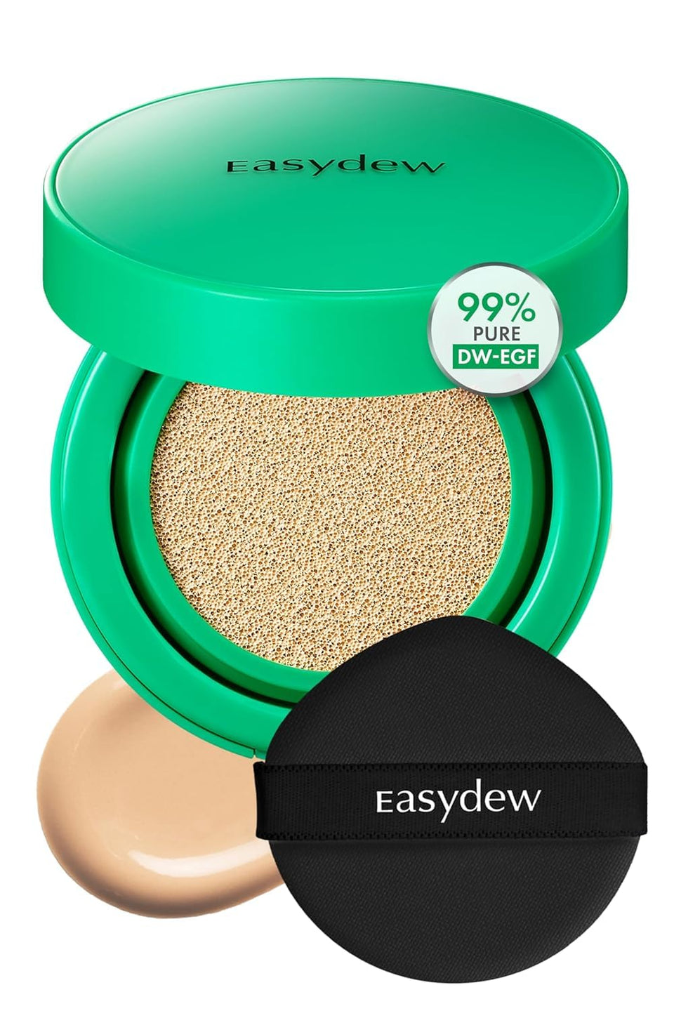 EASYDEW front compact showing sleek packaging and travel-ready convenience